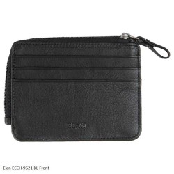 ECCH-9261 Zipper Card Holder Black