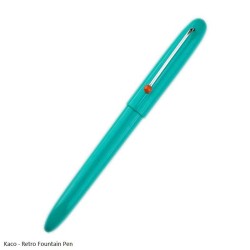 Kaco - Retro Hooded Fountain Pen Green - Extra Fine Nib